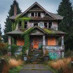 Boarded-up Tacoma house with peeling paint and overgrown lawn left abandoned for years