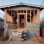 Everett home with an unfinished addition and visible construction debris, showing signs of unpermitted work