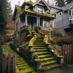 Tacoma WA house with peeling paint and overgrown yard, prime for cash sale