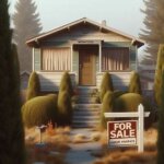 Wenatchee home with vintage design and a “For Sale” sign in front, symbolizing an estate sale during probate