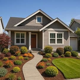 A Tacoma residential property with a landscaped front yard, representing typical homes subject to REET filing.