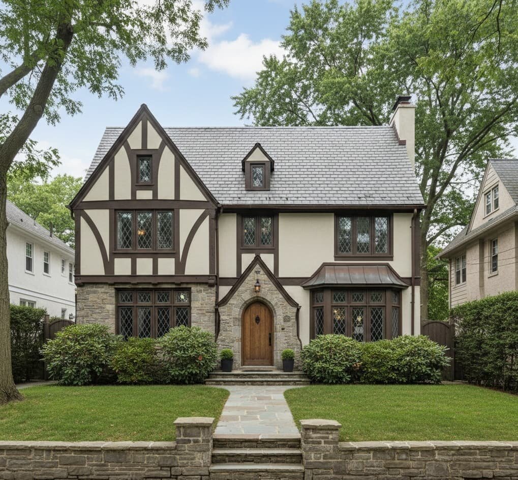 Classic Tudor-style home on a tree-lined Riverdale Bronx street — 718Homebuyers buys houses like these fast for cash in any condition