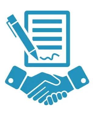 "Step 3 of the home-selling process: Agree on terms and receive a no-obligation cash offer for your property."