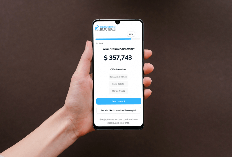 Get an instant cash offer in 60 seconds step 1