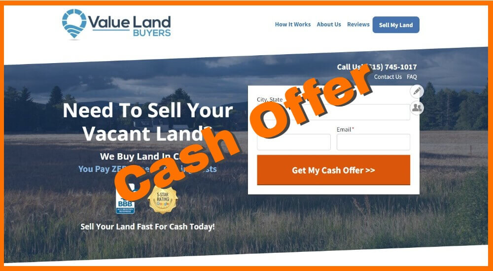 cash land buying company North Dakota
