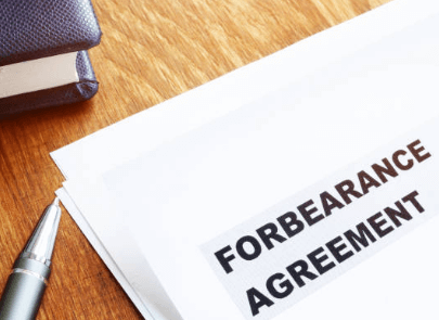 forbearance agreement with a bank
