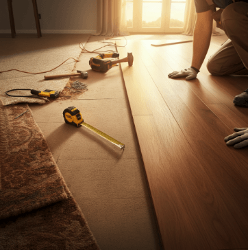 replace flooring before selling a house