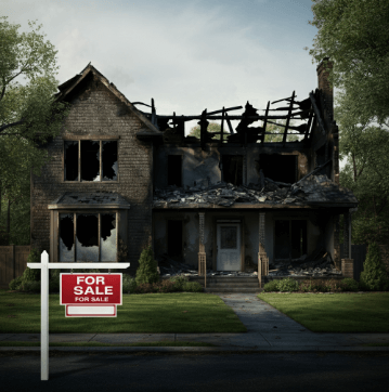 sell fire damaged house in Estero Florida