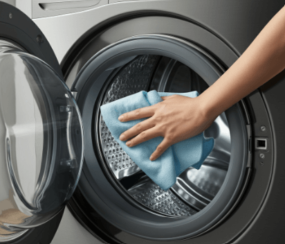 how to clean LG washer