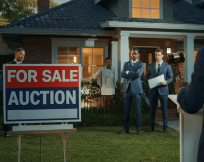 buy a house at auction without cash