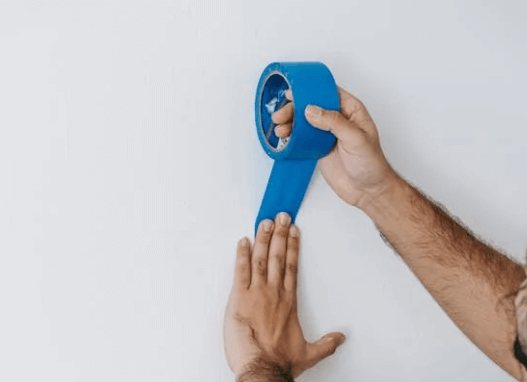 pattern wall tape design idea