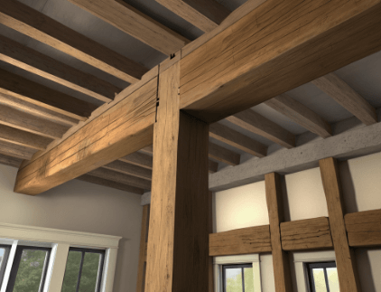 tie beam in a house