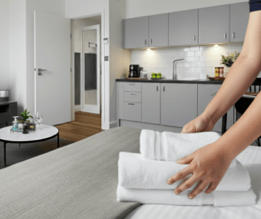 what is considered serviced apartment