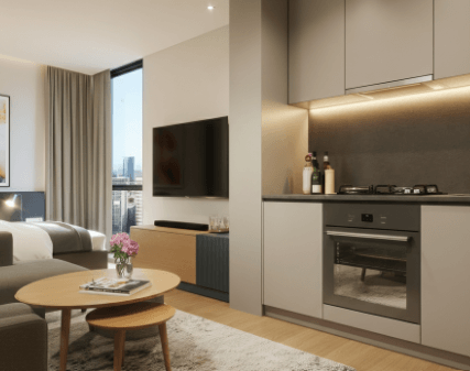 what is considered serviced apartments