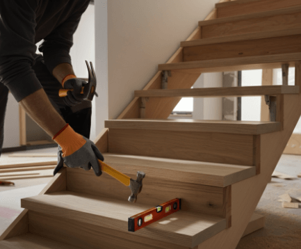 wooden staircase idea