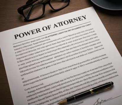 getting Power of Attorney for a real estate sale in Alva FL