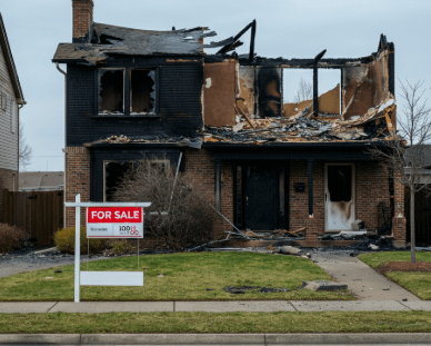 sell house after a fire in Florida