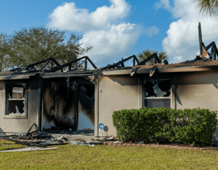 sell a fire-damaged house in Labelle Florida