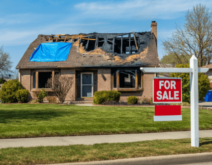 sell fire damaged house in marco island florida