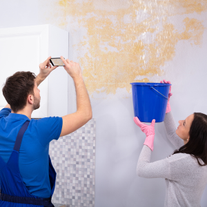 Expense to repair ceiling water damage in Texas