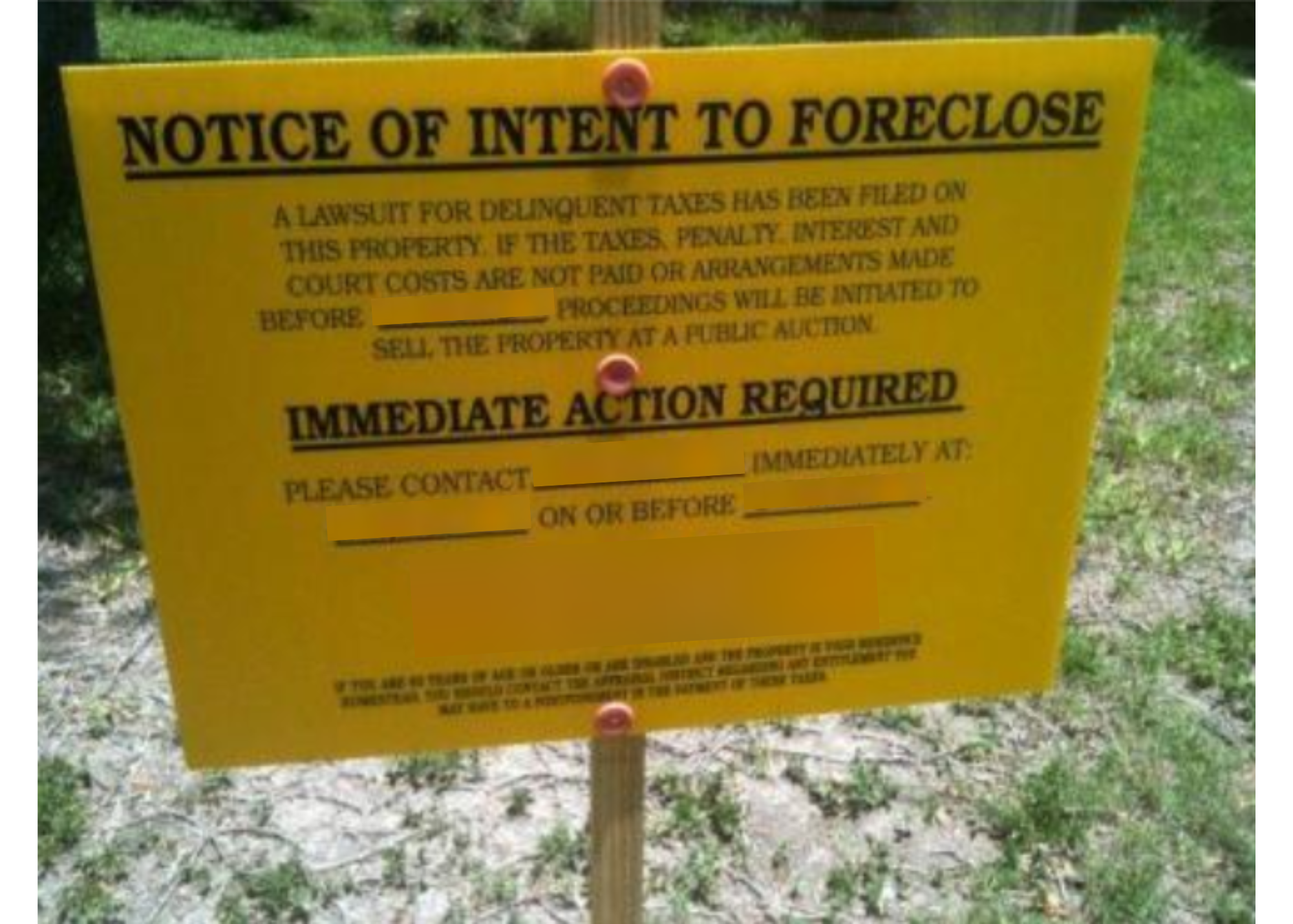 Foreclosure notice of default in Texas. what is it