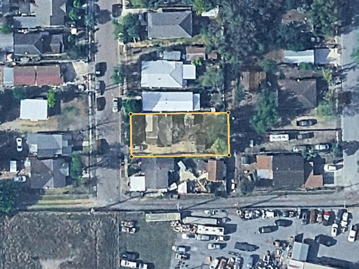 Google aerial view of Pat Cannon Ave, Weslaco, TX 78596 lot, 50 x 115 ft