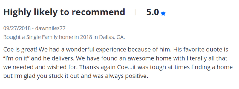Sell my house fast georgia customer 5 star review