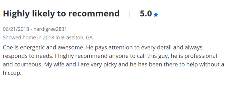 Sell my house fast georgia customer 5 star review