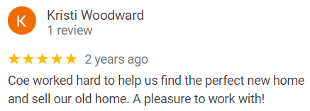 my house sells fast 5 star google review