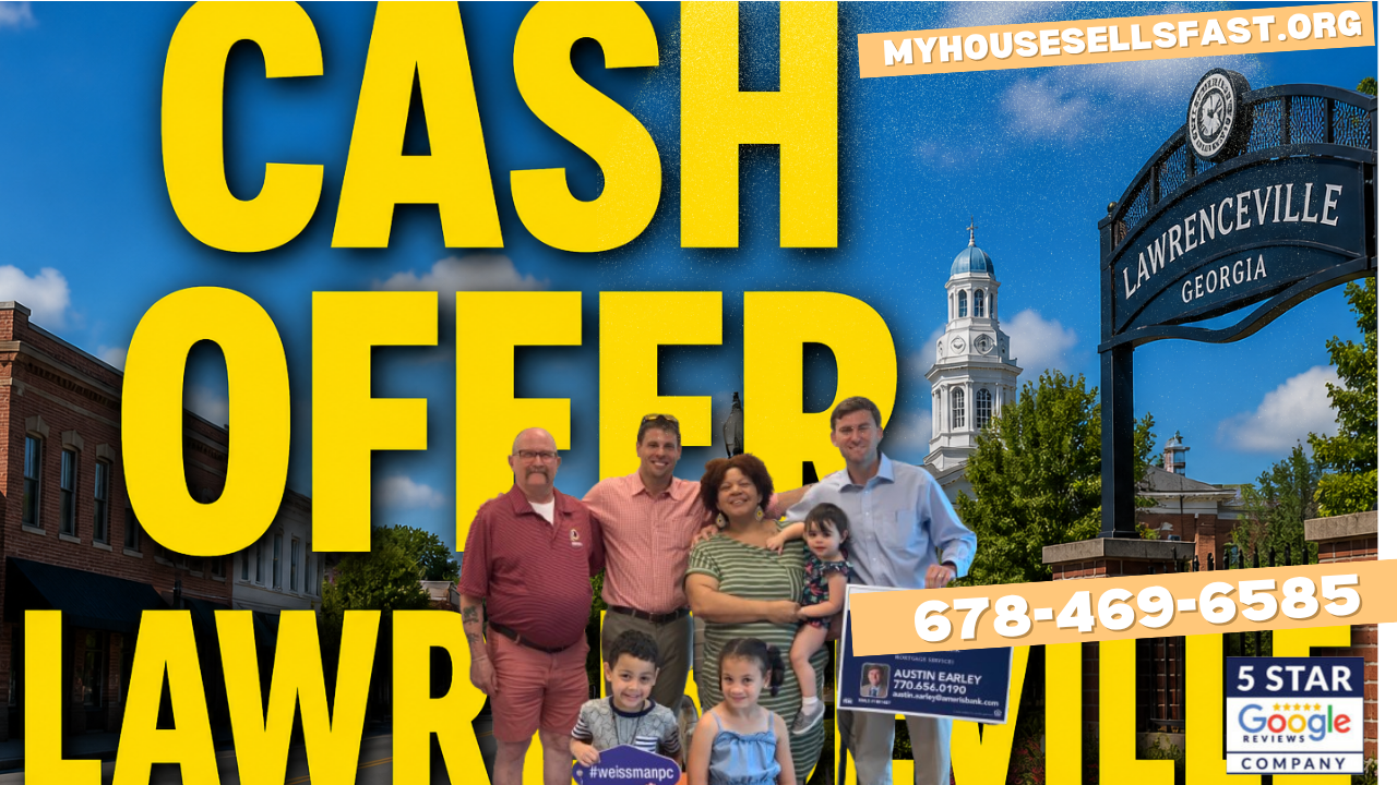 Two-option home sale report comparing cash sale and market sale