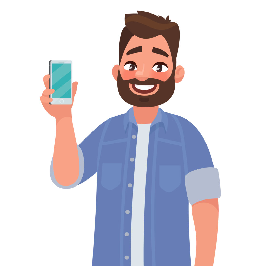 HR Property Doctor, LLC avatar pointing his mobile phone.