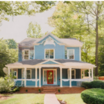 A double-story house from Virginia Beach with a tree