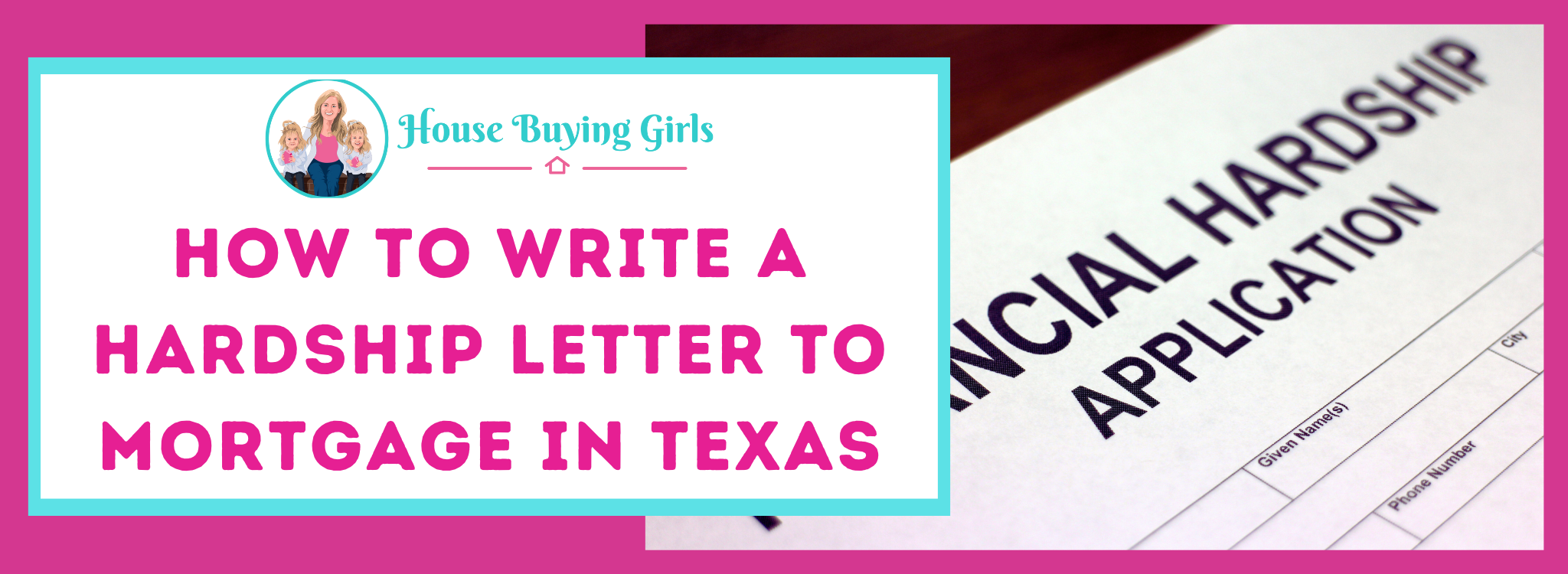How to write a hardship letter to mortgage Texas