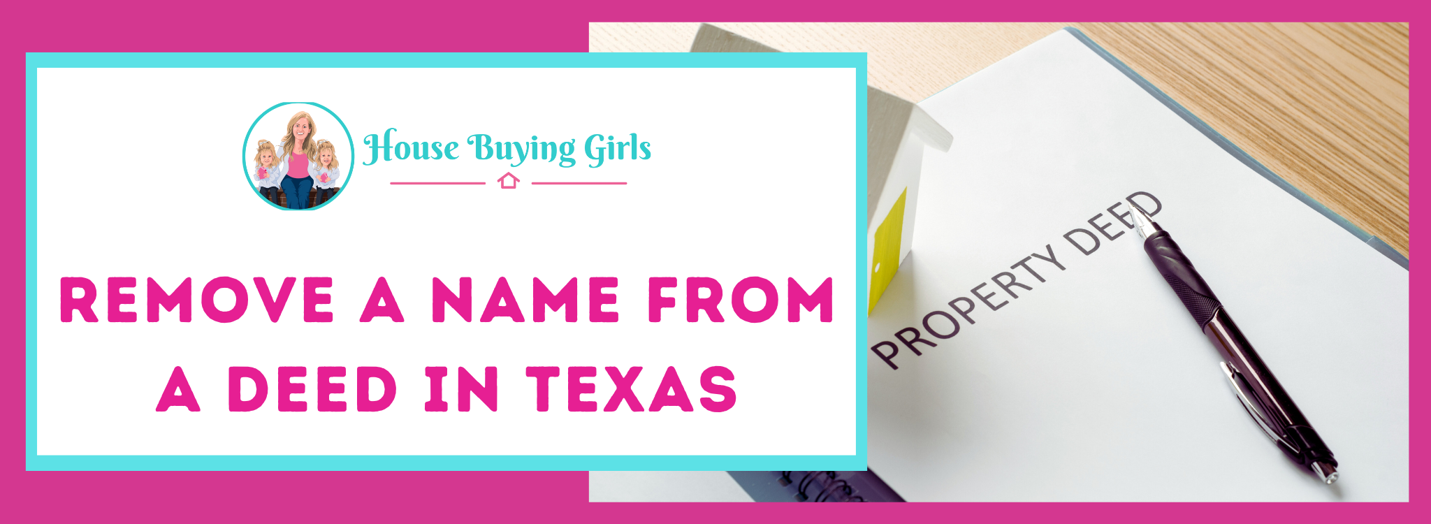 remove a name from a deed Texas