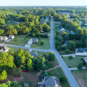 Neighborhood Layout In Red Oak, Texas