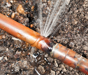 Broken Water Main To House Texas