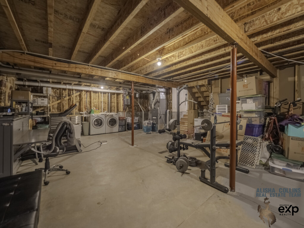 Incomplete shop with unpermitted work. 