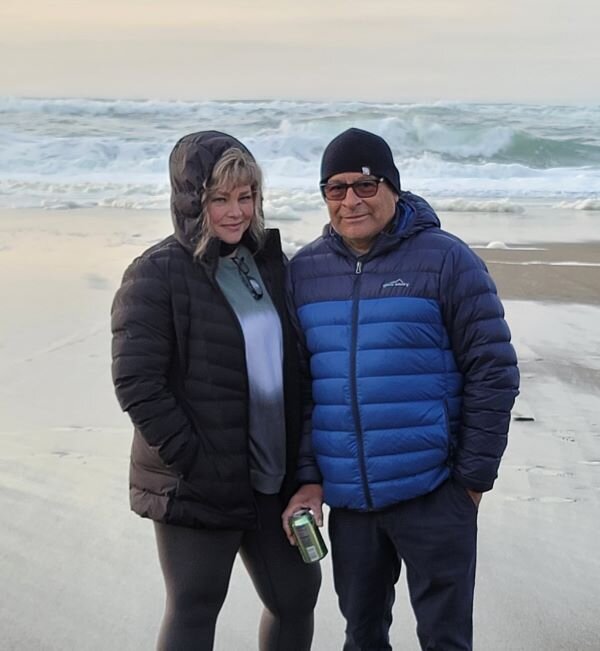 Michelle Samaniego and her husband, Sam.