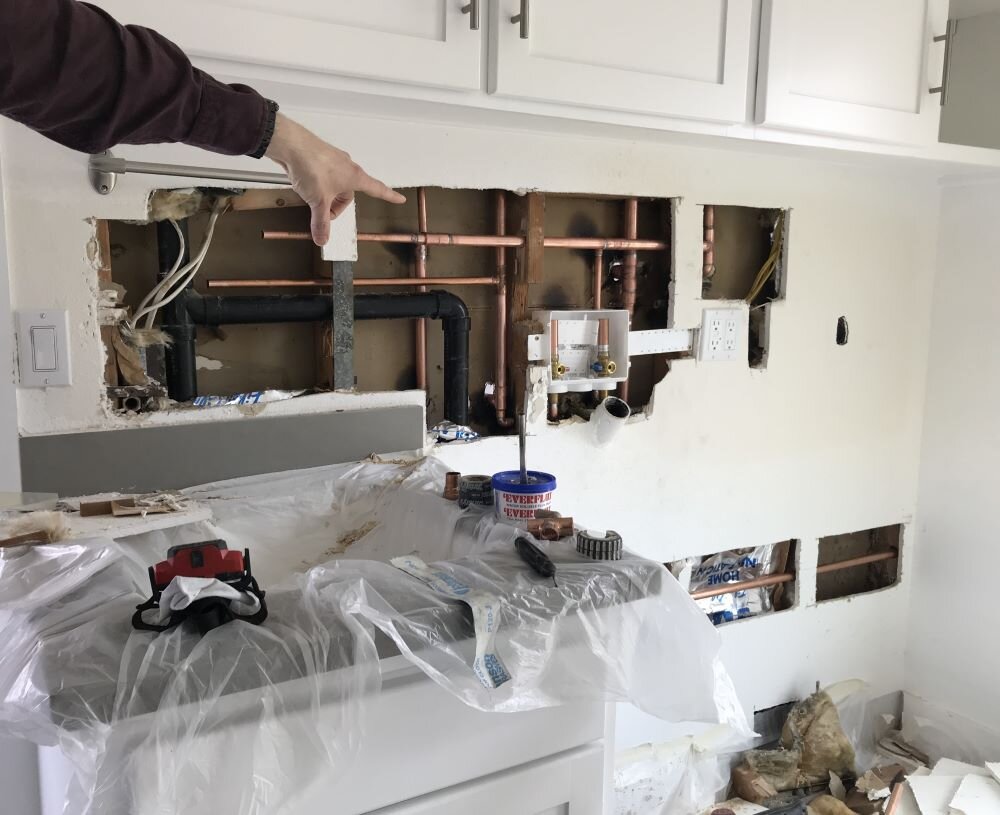 California house needs major plumbing repairs.