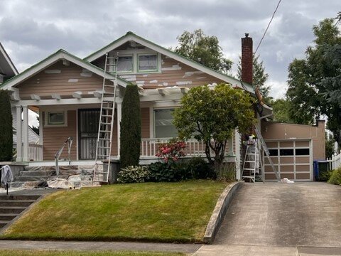 House Being Repaired in Portland, Oregon