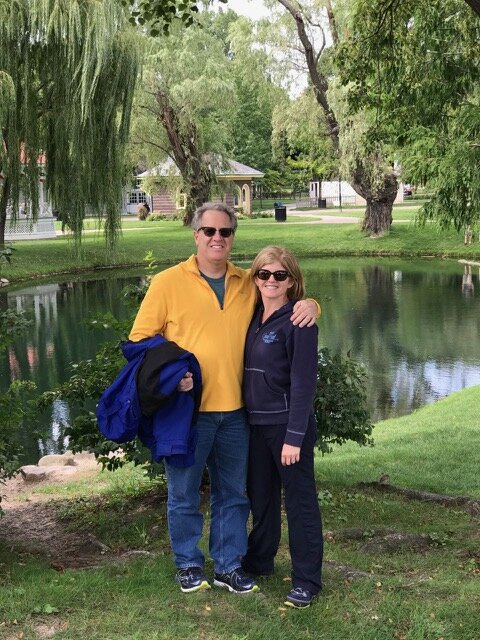 Amy Wicker Kane and her husband.