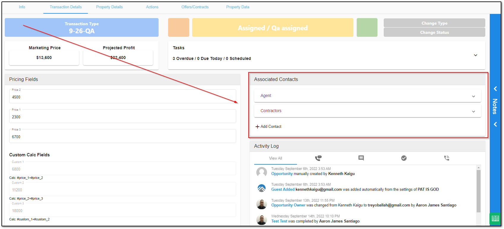 investorfuse transaction contact