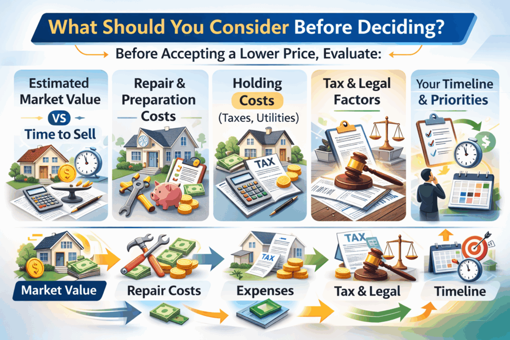 sell a house below market value