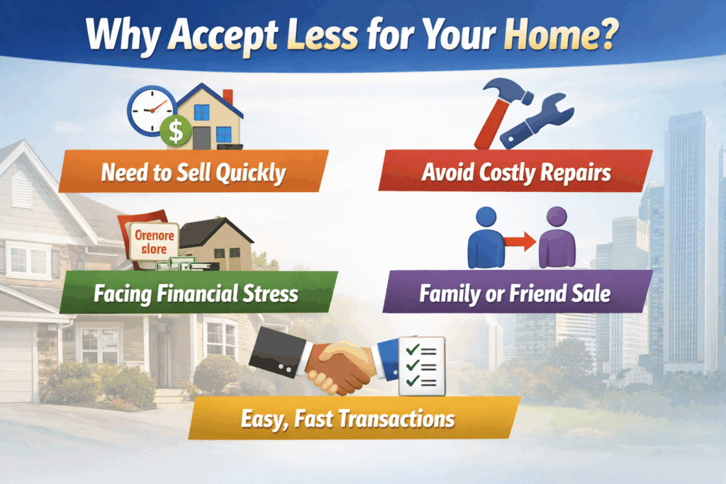 sell a house below market value