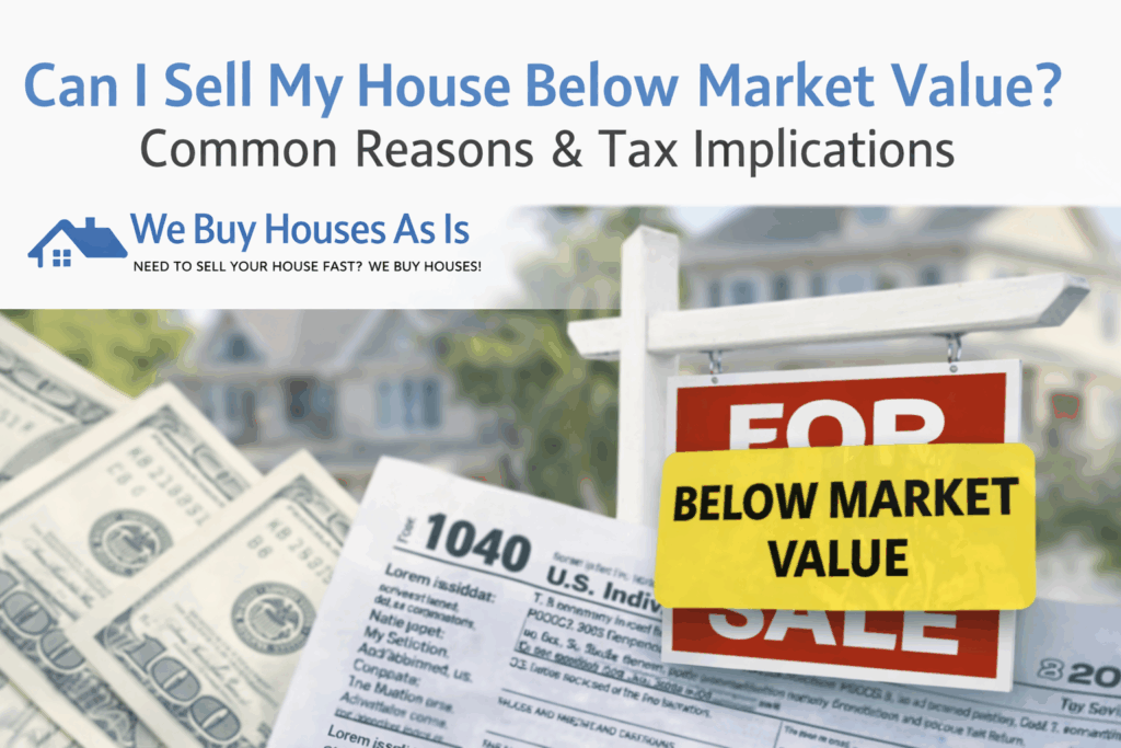 sell a house below market value