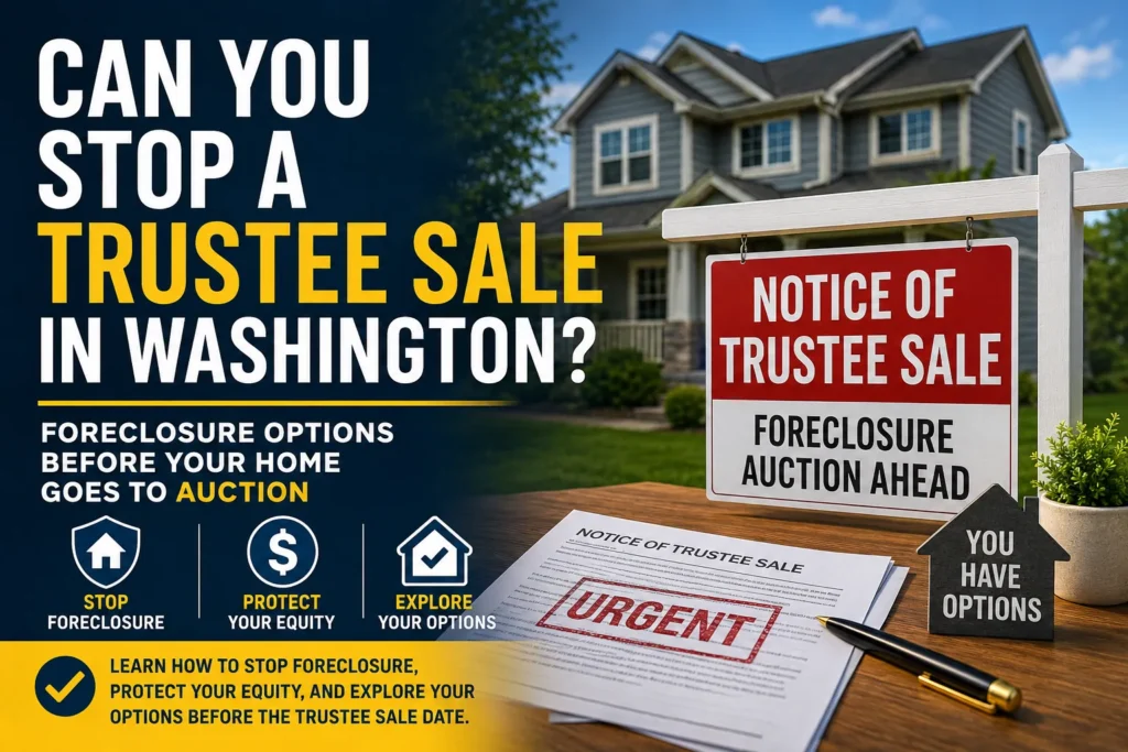 Can You Stop a Trustee Sale in Washington