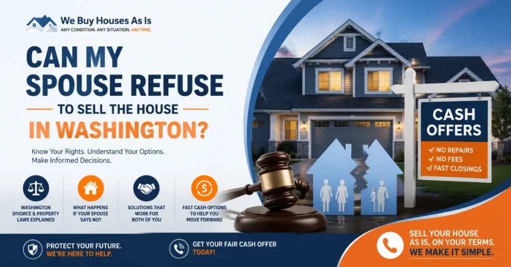 Can My Spouse Refuse to Sell the House in Washington?