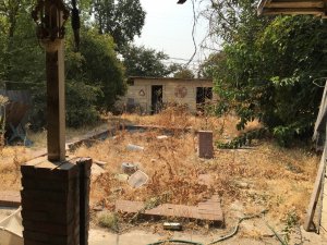 Vacant run-down house in Stockton CA