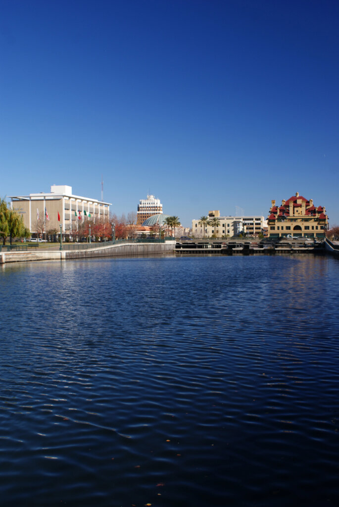 Stockton California from the water