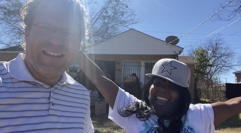 Happy homeowner with Grant who was able to stop their foreclosure in Dallas by a cash offer